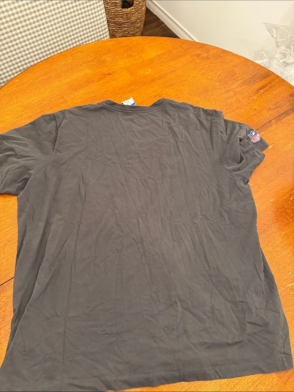 Nike Gray Crucial Catch Graphic Short Sleeve Tee with Multicolor Accents xxl